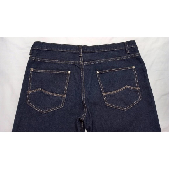 Denim Culture 38x30 dark wash men's jeans midrise straight leg 100% cotton 38 - Picture 1 of 10